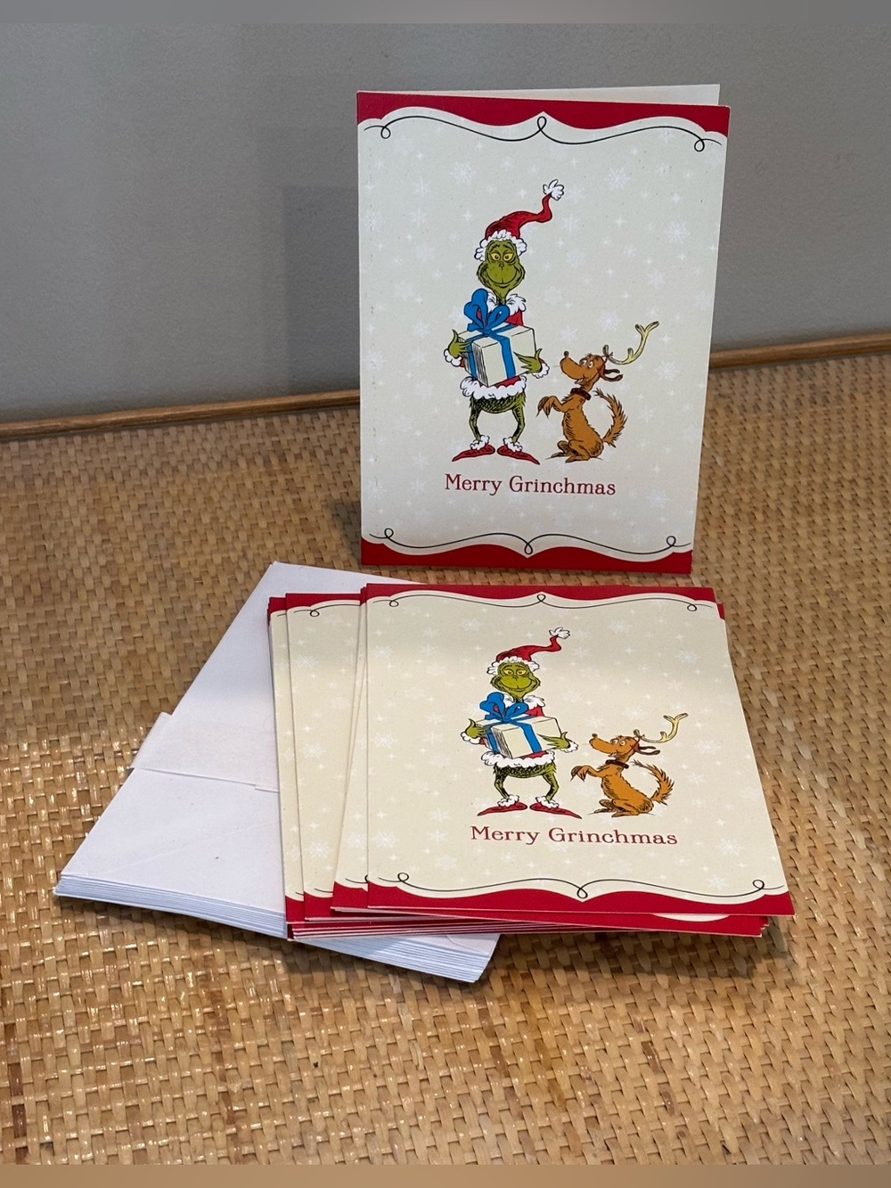 Hallmark Dr Seuss “Merry Grinchmas” set of 13 cards with envelopes!